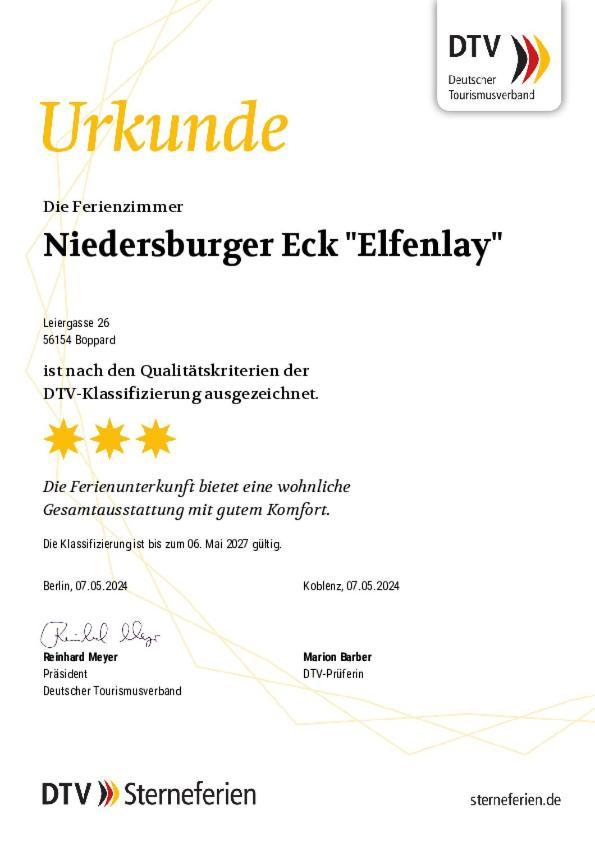 Niedersburger Eck, Wandern, Radfahren, Geniessen, Erholen Apartment Бопард Екстериор снимка